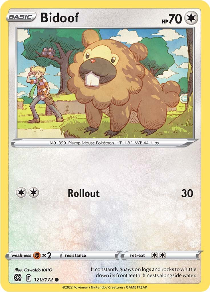 Bidoof (120/172) [Sword & Shield: Brilliant Stars] - Card Brawlers | Quebec | Canada | Yu-Gi-Oh!