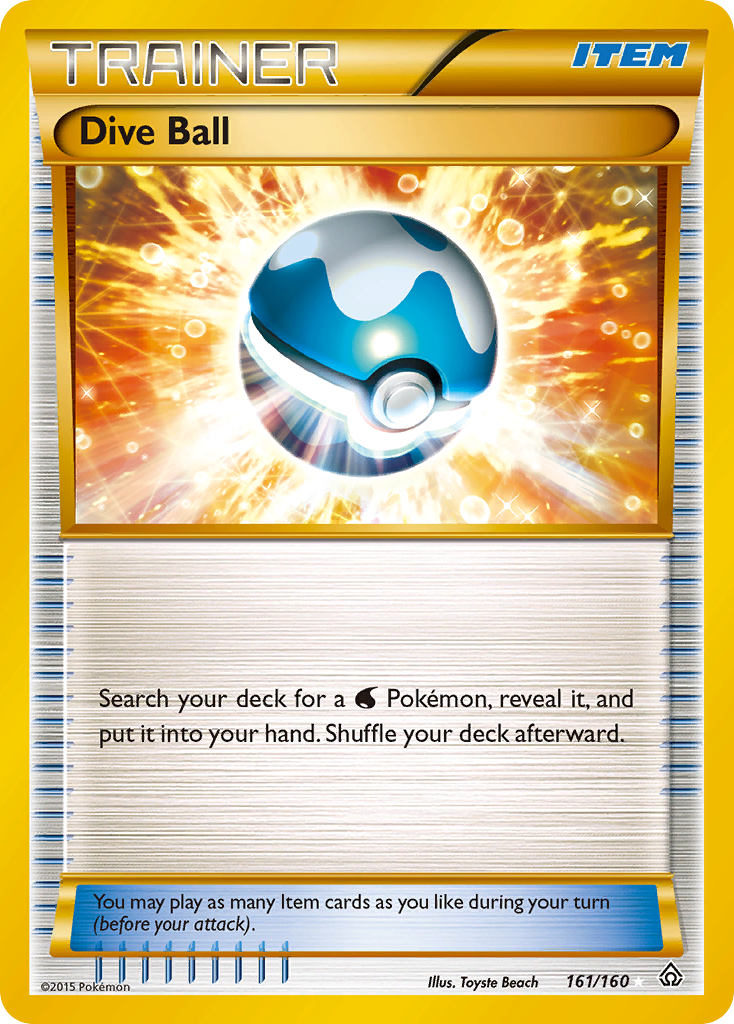 Dive Ball (161/160) [XY: Primal Clash] - Card Brawlers | Quebec | Canada | Yu-Gi-Oh!