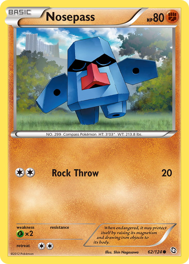 Nosepass (62/124) [Black & White: Dragons Exalted] - Card Brawlers | Quebec | Canada | Yu-Gi-Oh!