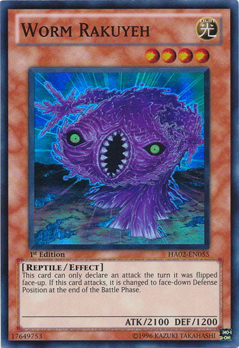 Worm Rakuyeh [HA02-EN055] Super Rare - Card Brawlers | Quebec | Canada | Yu-Gi-Oh!