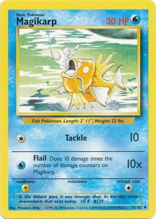 Magikarp (35/102) [Base Set Unlimited] - Card Brawlers | Quebec | Canada | Yu-Gi-Oh!