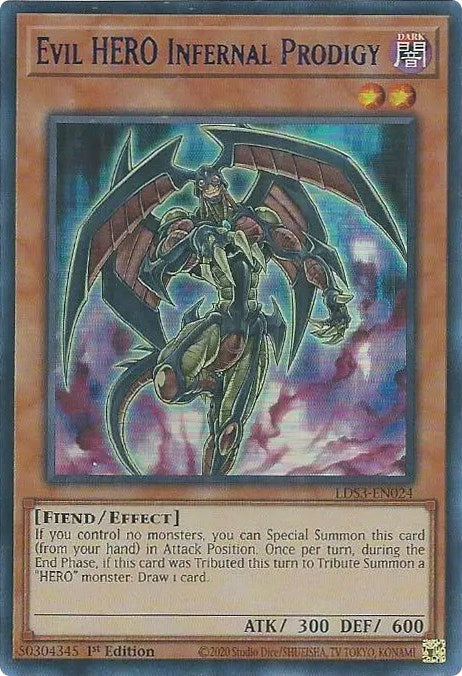 Evil HERO Infernal Prodigy (Blue) [LDS3-EN024] Ultra Rare - Card Brawlers | Quebec | Canada | Yu-Gi-Oh!