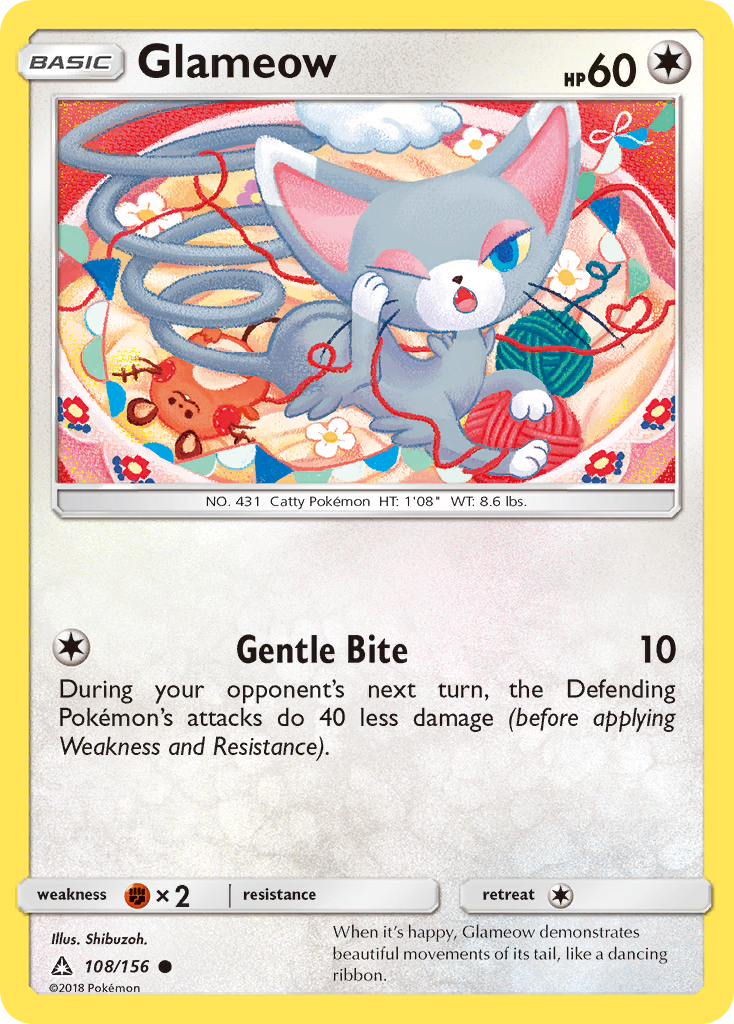 Glameow (108/156) [Sun & Moon: Ultra Prism] - Card Brawlers | Quebec | Canada | Yu-Gi-Oh!