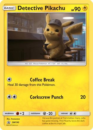 Detective Pikachu (SM190) [Sun & Moon: Black Star Promos] - Card Brawlers | Quebec | Canada | Yu-Gi-Oh!