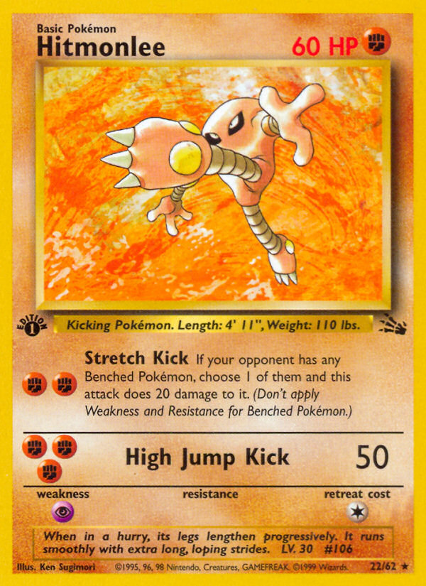 Hitmonlee (22/62) [Fossil 1st Edition] - Card Brawlers | Quebec | Canada | Yu-Gi-Oh!