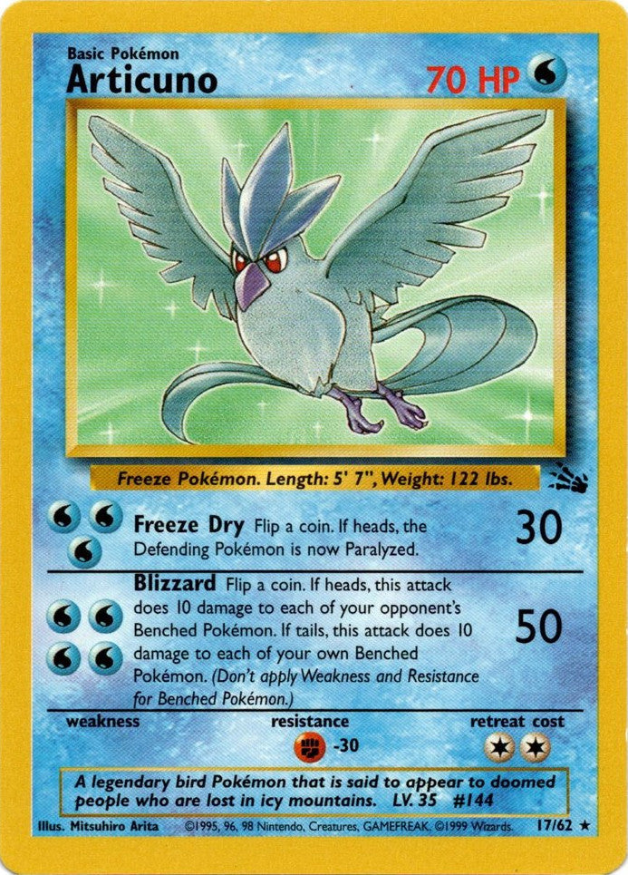 Articuno (17/62) [Fossil Unlimited] - Card Brawlers | Quebec | Canada | Yu-Gi-Oh!