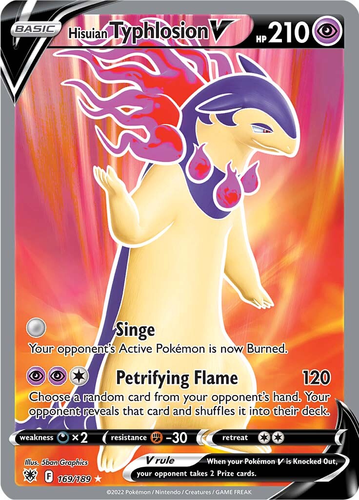 Hisuian Typhlosion V (169/189) [Sword & Shield: Astral Radiance] - Card Brawlers | Quebec | Canada | Yu-Gi-Oh!