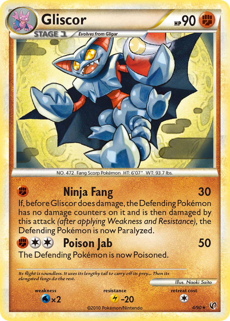Gliscor (4/90) [HeartGold & SoulSilver: Undaunted] - Card Brawlers | Quebec | Canada | Yu-Gi-Oh!