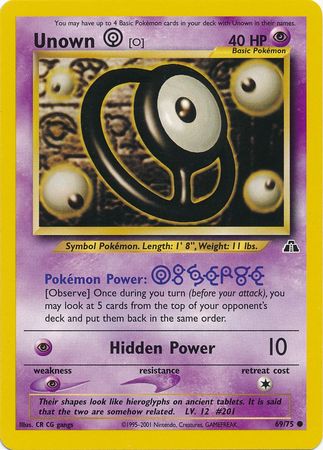Unown [O] (69/75) [Neo Discovery Unlimited] - Card Brawlers | Quebec | Canada | Yu-Gi-Oh!