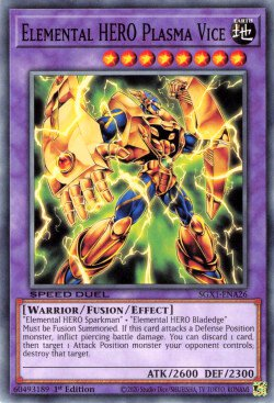 Elemental HERO Plasma Vice [SGX1-ENA26] Common - Card Brawlers | Quebec | Canada | Yu-Gi-Oh!