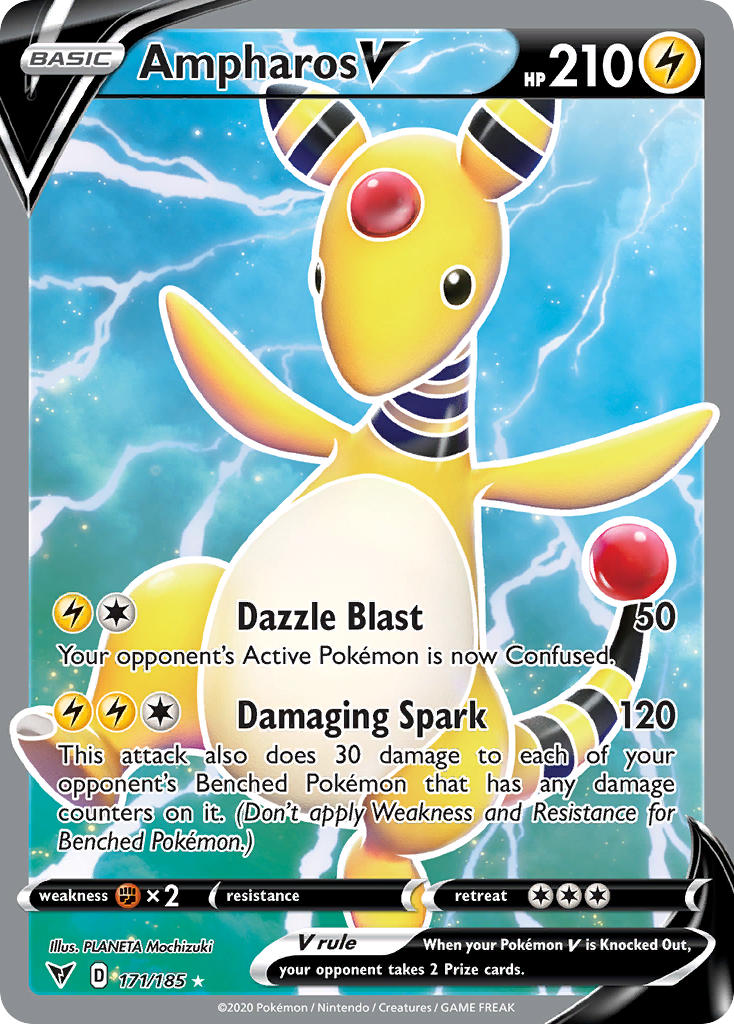 Ampharos V (171/185) [Sword & Shield: Vivid Voltage] - Card Brawlers | Quebec | Canada | Yu-Gi-Oh!