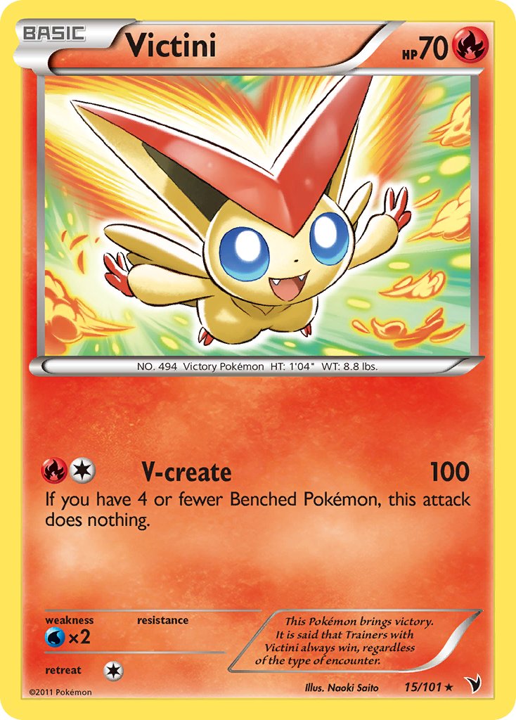 Victini (15/101) (Theme Deck Exclusive) [Black & White: Noble Victories] - Card Brawlers | Quebec | Canada | Yu-Gi-Oh!