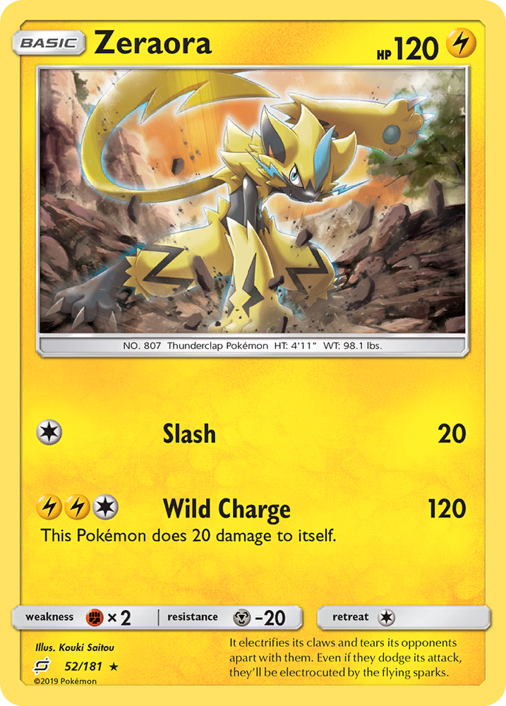 Zeraora (52/181) [Sun & Moon: Team Up] - Card Brawlers | Quebec | Canada | Yu-Gi-Oh!