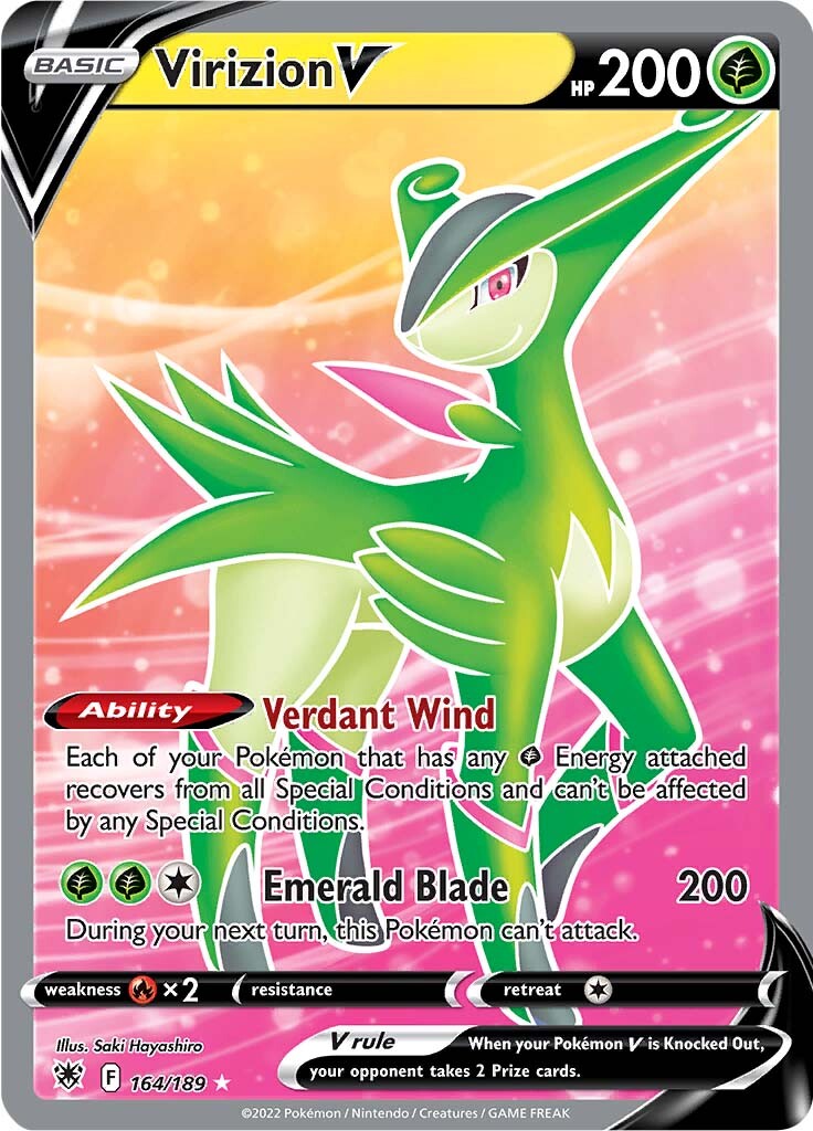 Virizion V (164/189) [Sword & Shield: Astral Radiance] - Card Brawlers | Quebec | Canada | Yu-Gi-Oh!