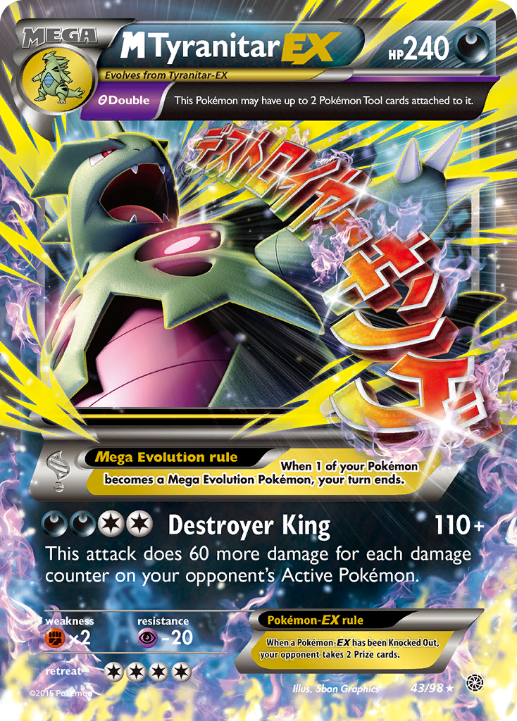 M Tyranitar EX (43/98) [XY: Ancient Origins] - Card Brawlers | Quebec | Canada | Yu-Gi-Oh!
