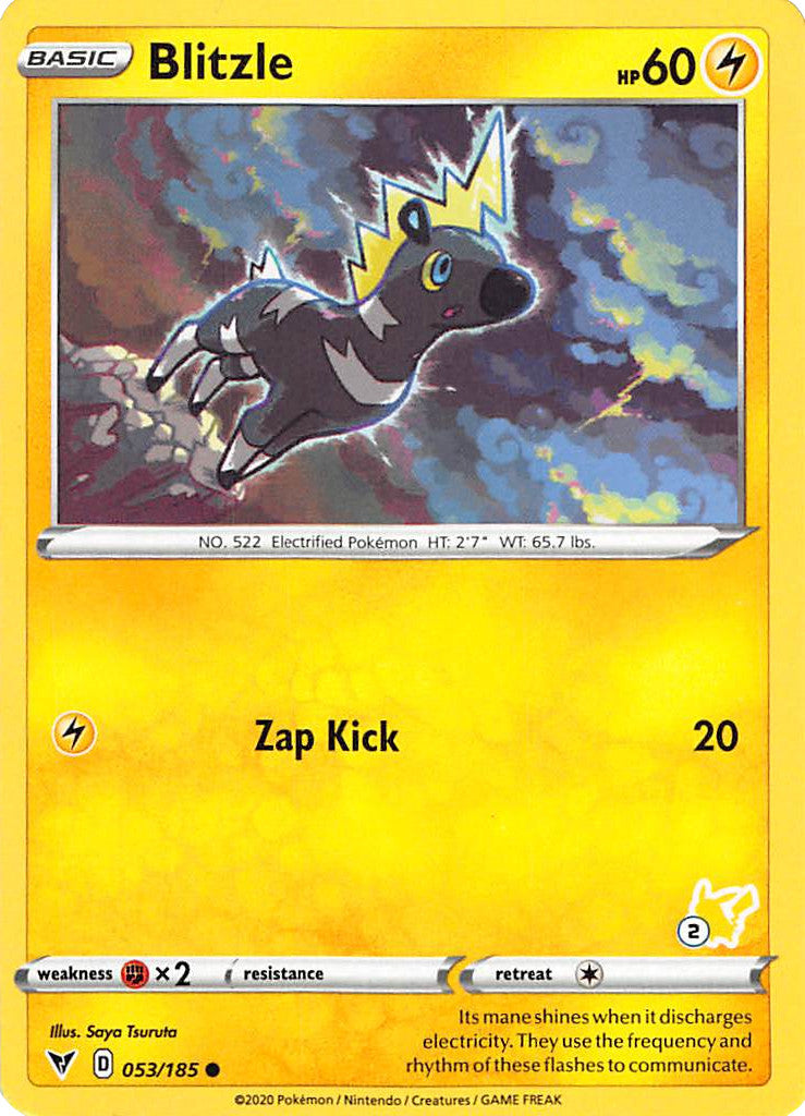 Blitzle (053/185) (Pikachu Stamp #2) [Battle Academy 2022] - Card Brawlers | Quebec | Canada | Yu-Gi-Oh!