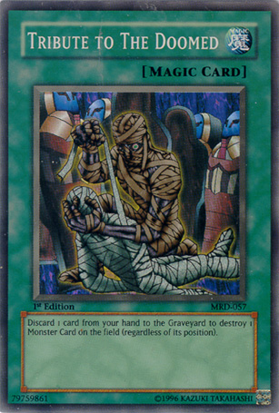 Tribute to The Doomed [MRD-057] Super Rare - Card Brawlers | Quebec | Canada | Yu-Gi-Oh!