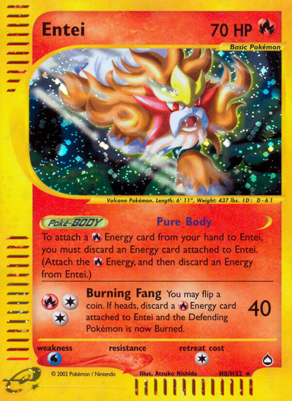 Entei (H8/H32) [Aquapolis] - Card Brawlers | Quebec | Canada | Yu-Gi-Oh!