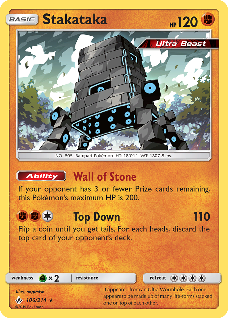 Stakataka (106/214) [Sun & Moon: Unbroken Bonds] - Card Brawlers | Quebec | Canada | Yu-Gi-Oh!