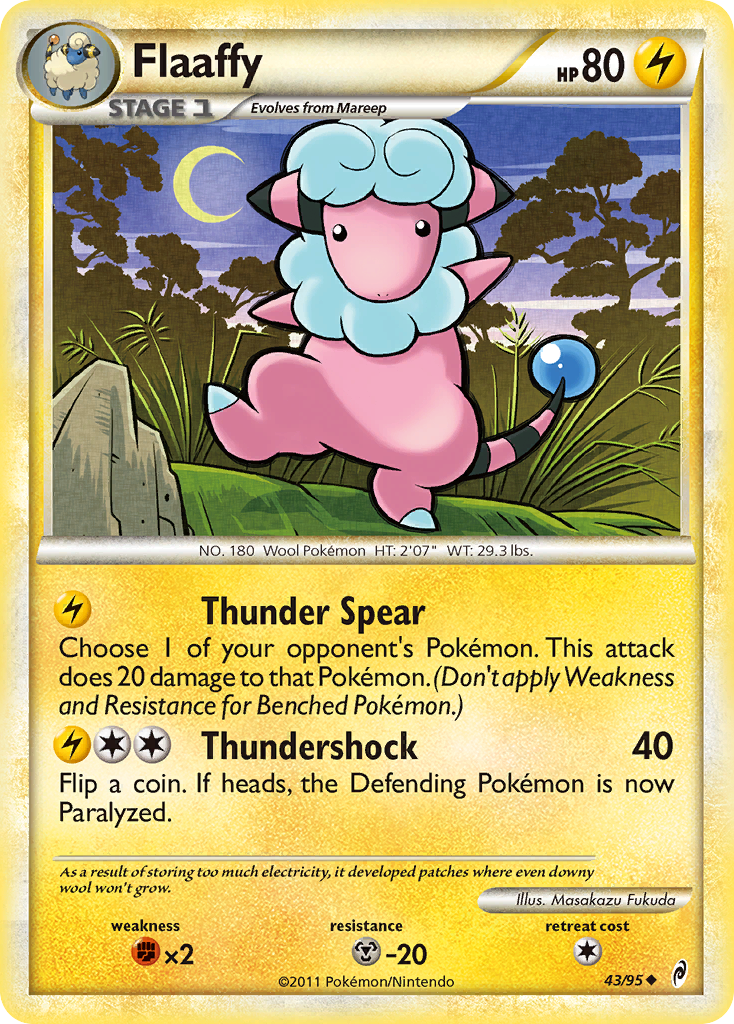 Flaaffy (43/95) [HeartGold & SoulSilver: Call of Legends] - Card Brawlers | Quebec | Canada | Yu-Gi-Oh!