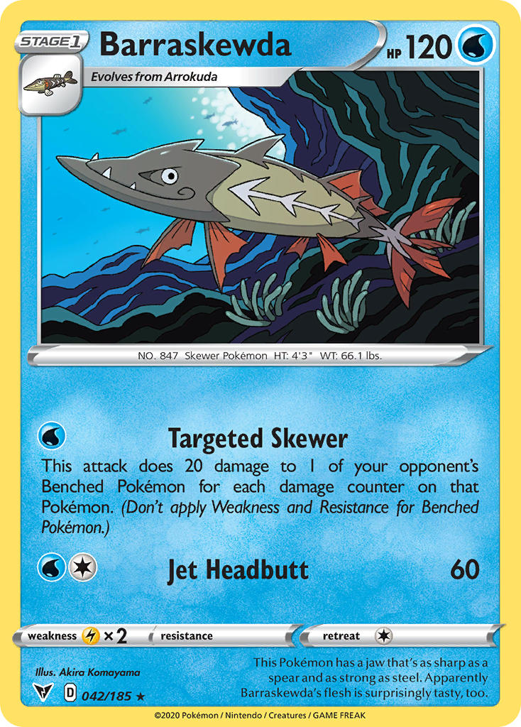 Barraskewda (042/185) [Sword & Shield: Vivid Voltage] - Card Brawlers | Quebec | Canada | Yu-Gi-Oh!