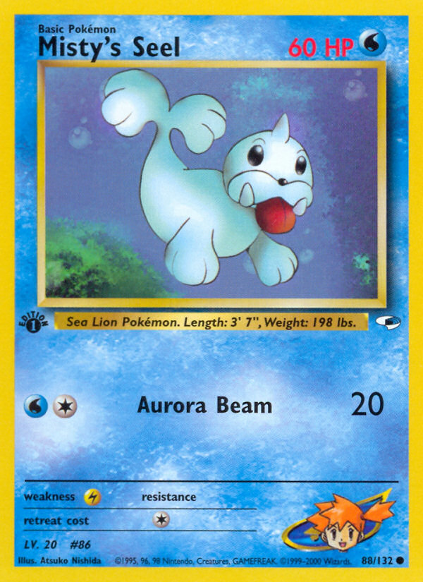 Misty's Seel (88/132) [Gym Heroes 1st Edition] - Card Brawlers | Quebec | Canada | Yu-Gi-Oh!
