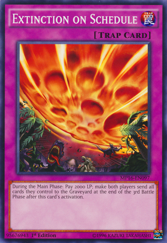 Extinction on Schedule [MP16-EN097] Common - Card Brawlers | Quebec | Canada | Yu-Gi-Oh!