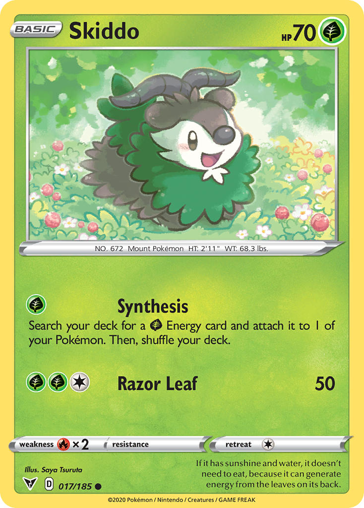 Skiddo (017/185) [Sword & Shield: Vivid Voltage] - Card Brawlers | Quebec | Canada | Yu-Gi-Oh!