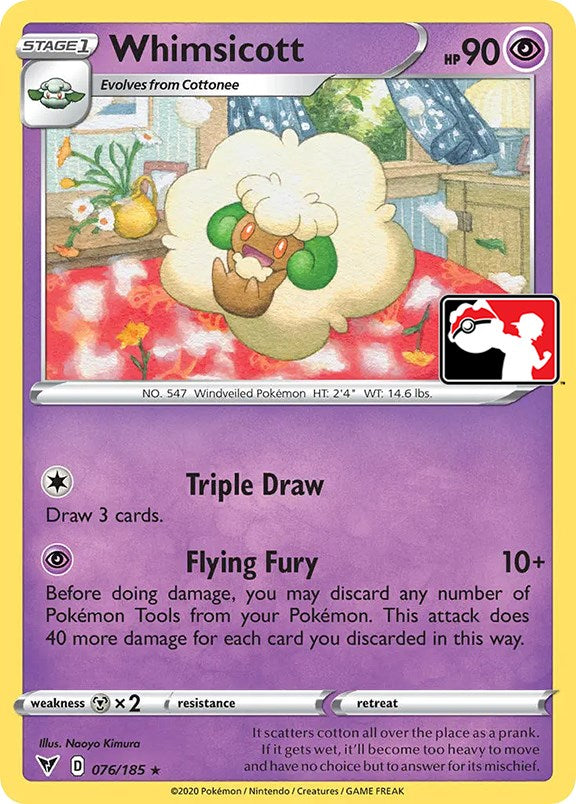 Whimsicott (076/185) [Prize Pack Series One] - Card Brawlers | Quebec | Canada | Yu-Gi-Oh!