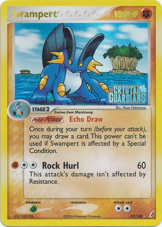 Swampert (27/100) (Stamped) [EX: Crystal Guardians] - Card Brawlers | Quebec | Canada | Yu-Gi-Oh!