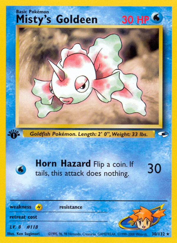 Misty's Goldeen (30/132) [Gym Heroes 1st Edition] - Card Brawlers | Quebec | Canada | Yu-Gi-Oh!