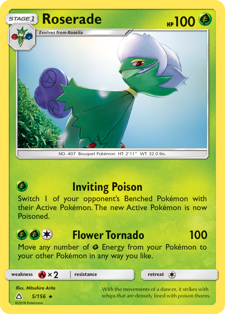 Roserade (5/156) [Sun & Moon: Ultra Prism] - Card Brawlers | Quebec | Canada | Yu-Gi-Oh!