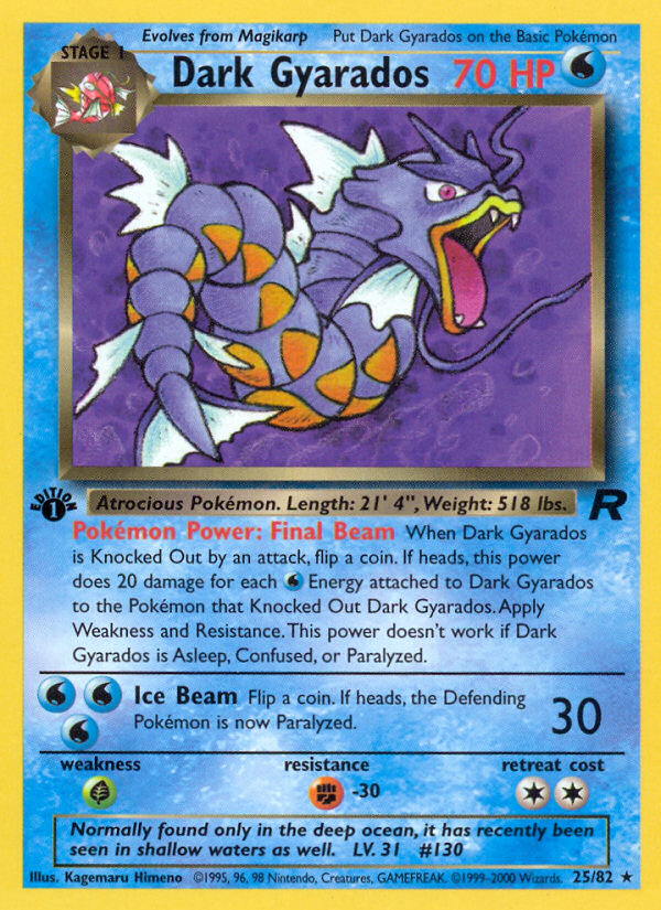 Dark Gyarados (25/82) [Team Rocket 1st Edition] - Card Brawlers | Quebec | Canada | Yu-Gi-Oh!