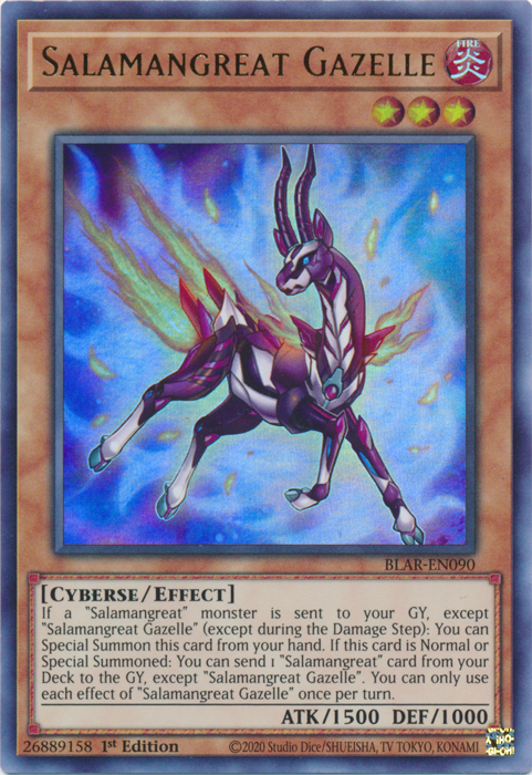 Salamangreat Gazelle [BLAR-EN090] Ultra Rare - Card Brawlers | Quebec | Canada | Yu-Gi-Oh!