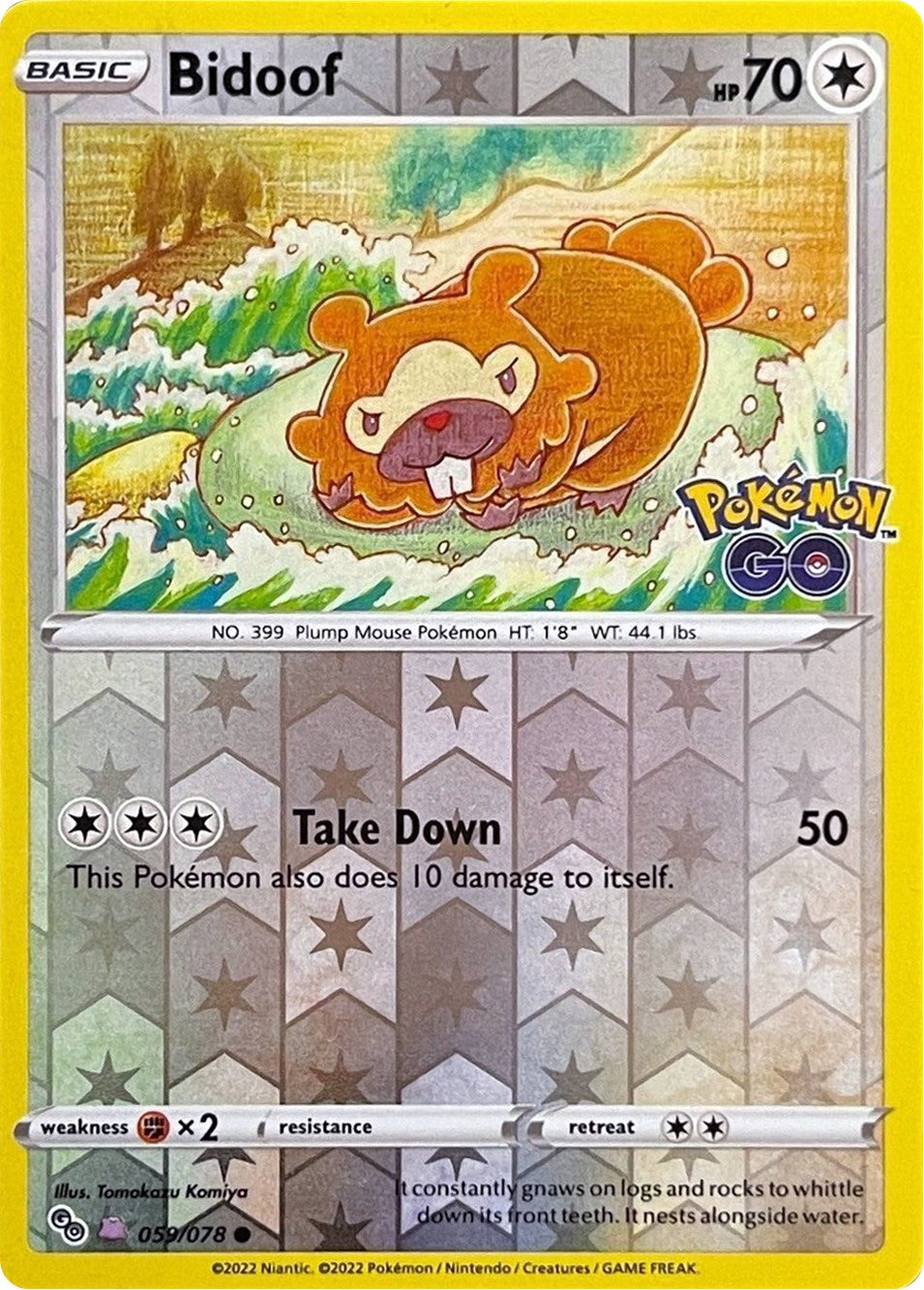 Bidoof (059/078) (Peelable Ditto) [Pokémon GO] - Card Brawlers | Quebec | Canada | Yu-Gi-Oh!
