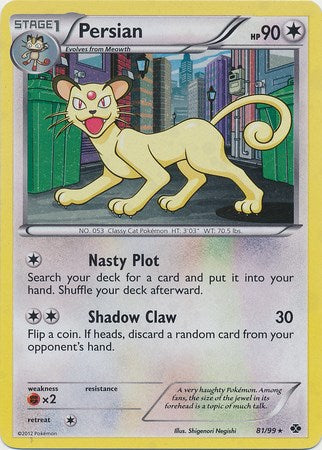 Persian (81/99) (Cosmos Holo) [Black & White: Next Destinies] - Card Brawlers | Quebec | Canada | Yu-Gi-Oh!