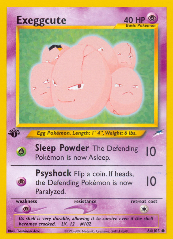 Exeggcute (64/105) [Neo Destiny 1st Edition] - Card Brawlers | Quebec | Canada | Yu-Gi-Oh!