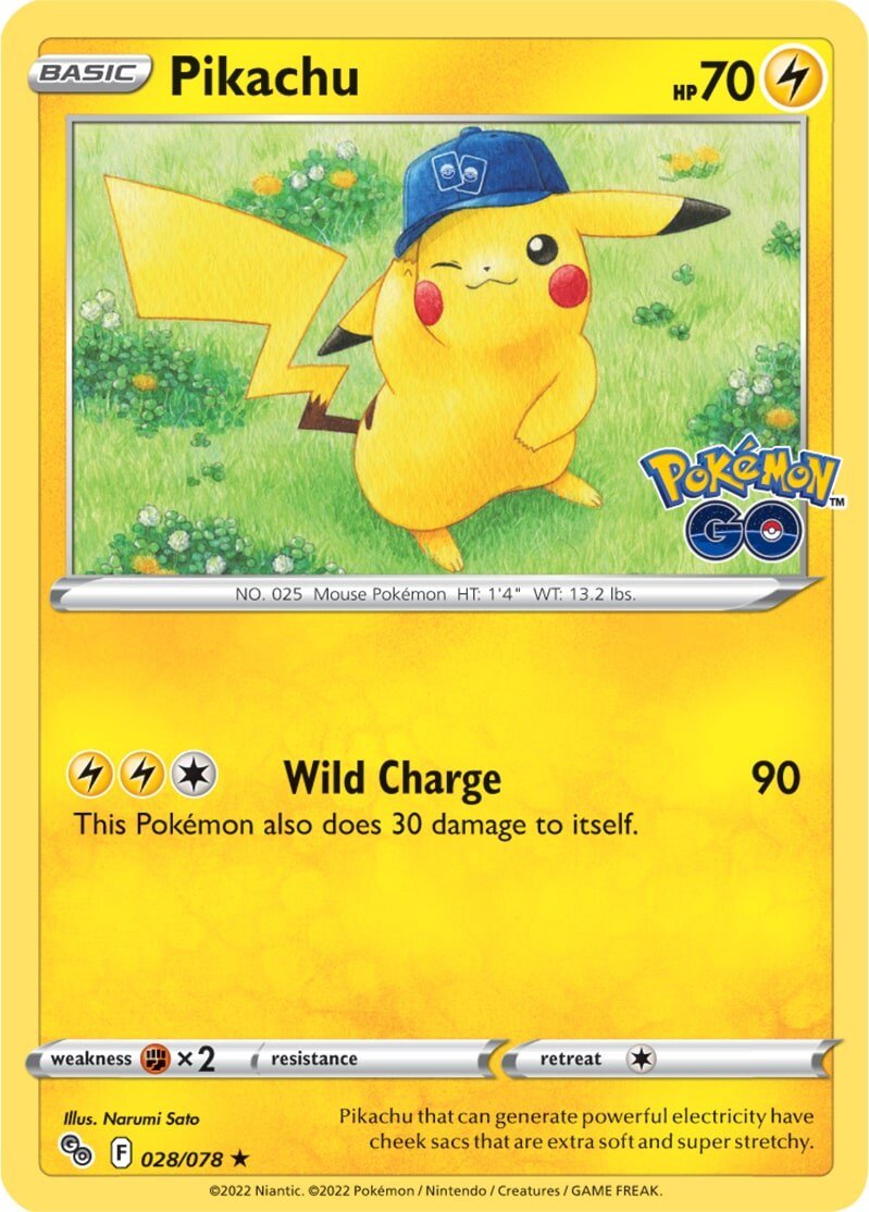 Pikachu (028/078) [Pokémon GO] - Card Brawlers | Quebec | Canada | Yu-Gi-Oh!