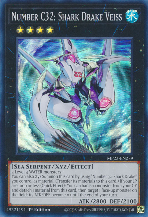 Number C32: Shark Drake Veiss [MP23-EN279] Super Rare - Card Brawlers | Quebec | Canada | Yu-Gi-Oh!