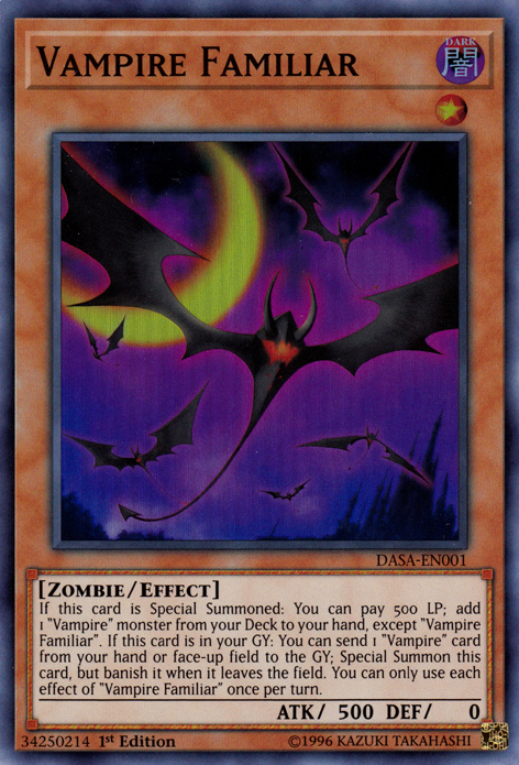 Vampire Familiar [DASA-EN001] Super Rare - Yu-Gi-Oh! - Card Brawlers | Quebec | Canada |