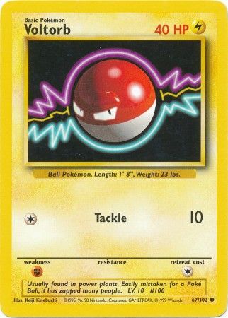 Voltorb (67/102) [Base Set Unlimited] - Card Brawlers | Quebec | Canada | Yu-Gi-Oh!