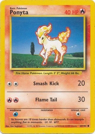 Ponyta (60/102) [Base Set Unlimited] - Card Brawlers | Quebec | Canada | Yu-Gi-Oh!