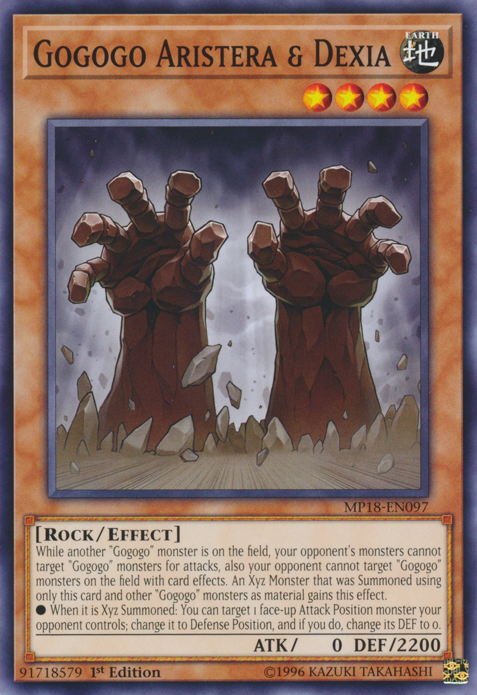 Gogogo Aristera & Dexia [MP18-EN097] Common - Card Brawlers | Quebec | Canada | Yu-Gi-Oh!