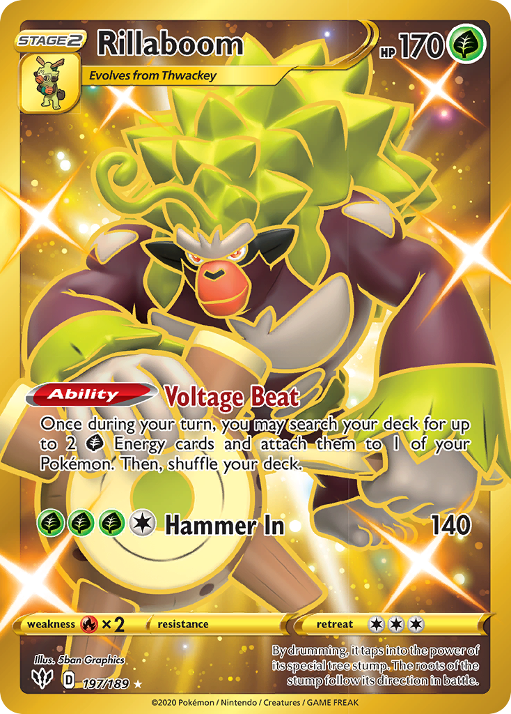 Rillaboom (197/189) [Sword & Shield: Darkness Ablaze] - Card Brawlers | Quebec | Canada | Yu-Gi-Oh!