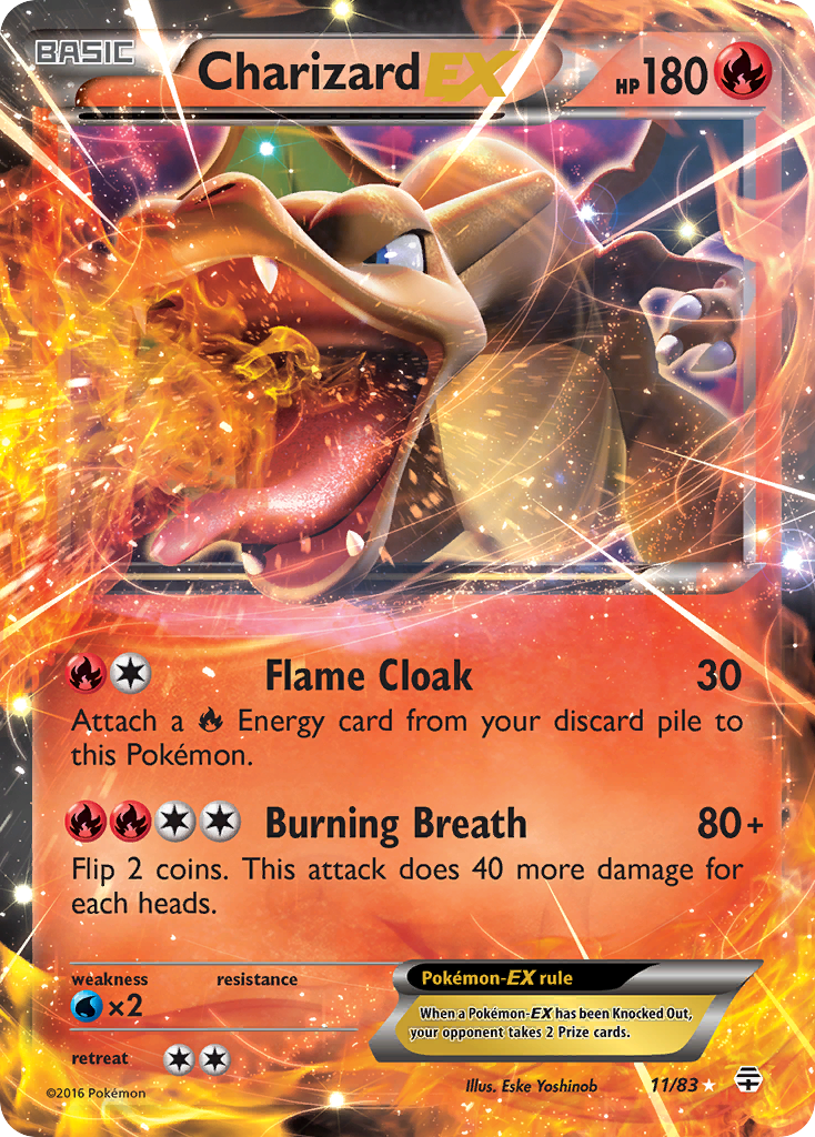 Charizard EX (11/83) [XY: Generations] - Card Brawlers | Quebec | Canada | Yu-Gi-Oh!