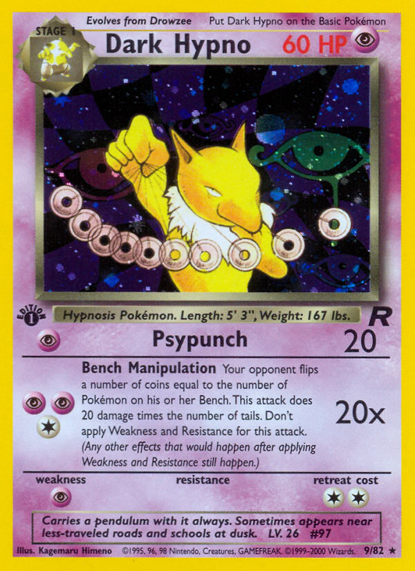 Dark Hypno (9/82) [Team Rocket 1st Edition] - Card Brawlers | Quebec | Canada | Yu-Gi-Oh!