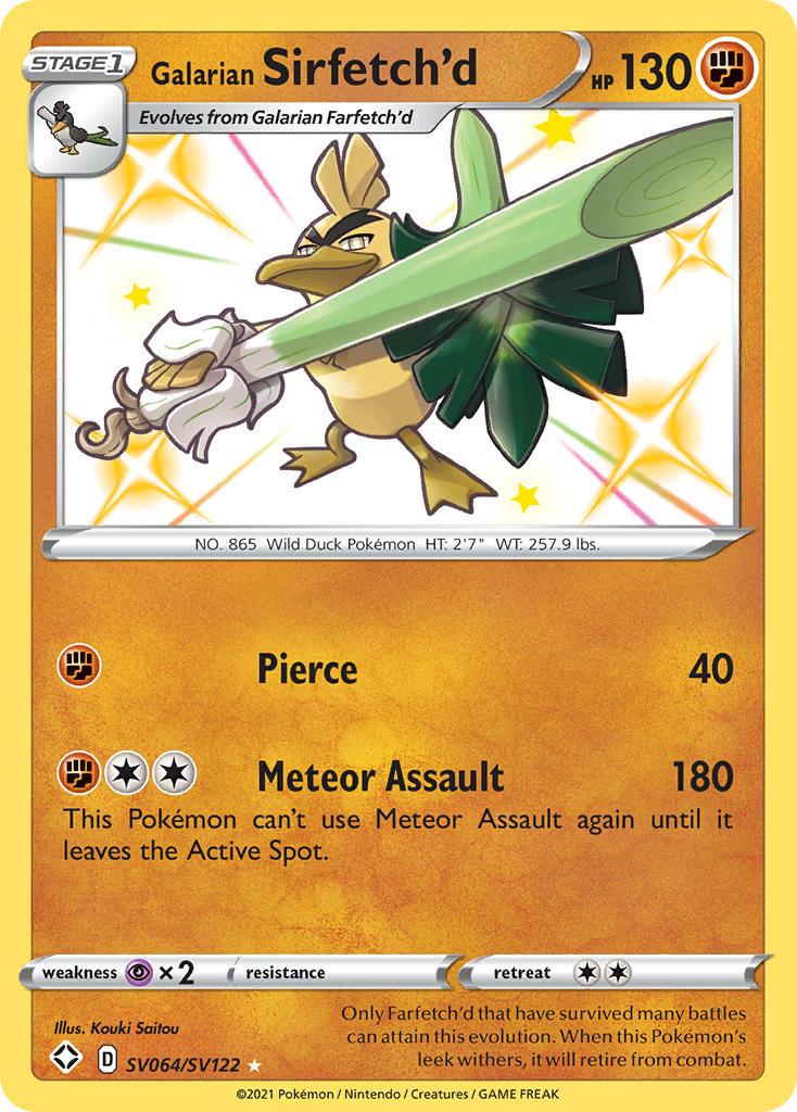 Galarian Sirfetch'd (SV064/SV122) [Sword & Shield: Shining Fates] - Card Brawlers | Quebec | Canada | Yu-Gi-Oh!