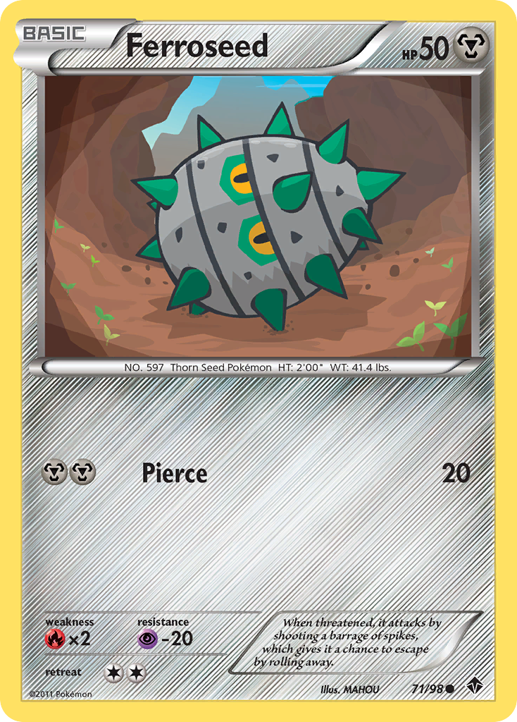 Ferroseed (71/98) [Black & White: Emerging Powers] - Card Brawlers | Quebec | Canada | Yu-Gi-Oh!