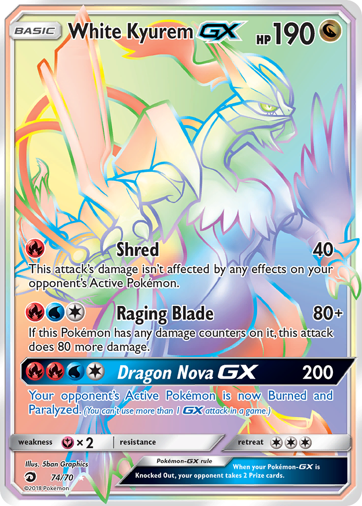 White Kyurem GX (74/70) [Sun & Moon: Dragon Majesty] - Card Brawlers | Quebec | Canada | Yu-Gi-Oh!