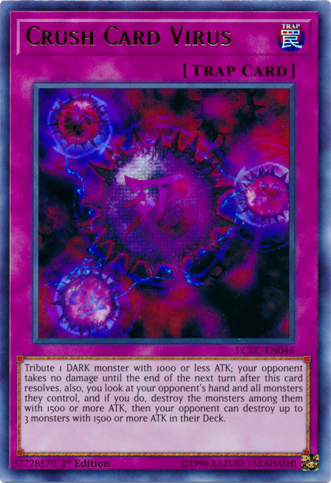 Crush Card Virus (Version 2) [LCKC-EN046] Ultra Rare - Card Brawlers | Quebec | Canada | Yu-Gi-Oh!